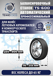 Балансировочный станок автомат TS-600